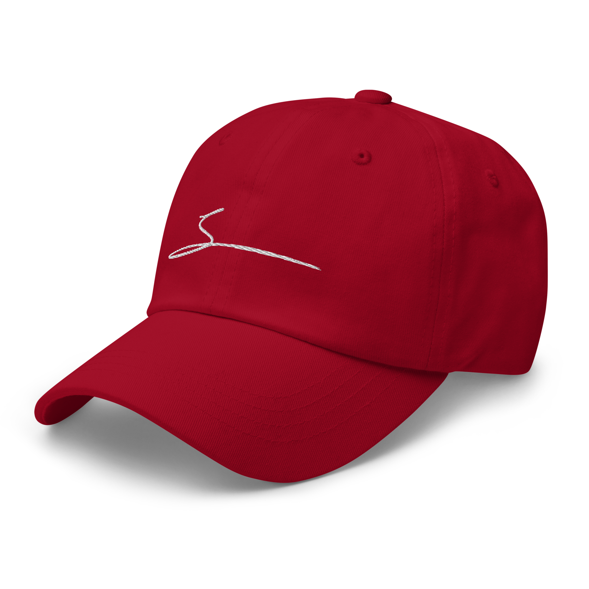 Samson Taxon Cranberry Red Classic Dad Hat with Logo